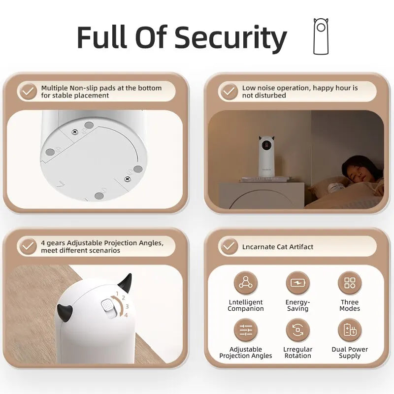 LaserPet ROJECO – Inteligentna Zabawka LED dla Kota i Psa (do Użytku Wewnętrznego)