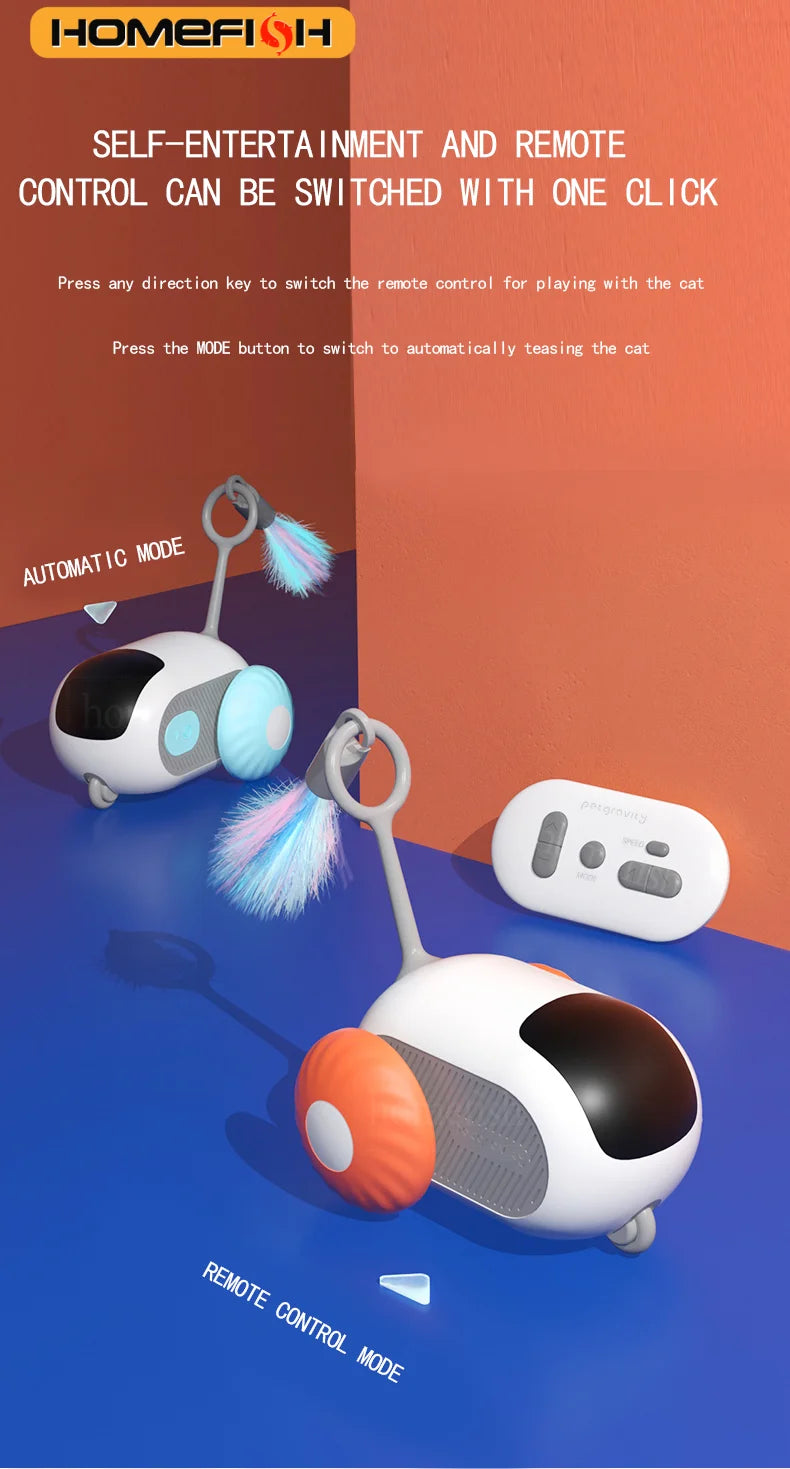 SmartPet Racer – Zdalnie Sterowany Samochodzik Treningowy dla Kota i Psa (2 Tryby)