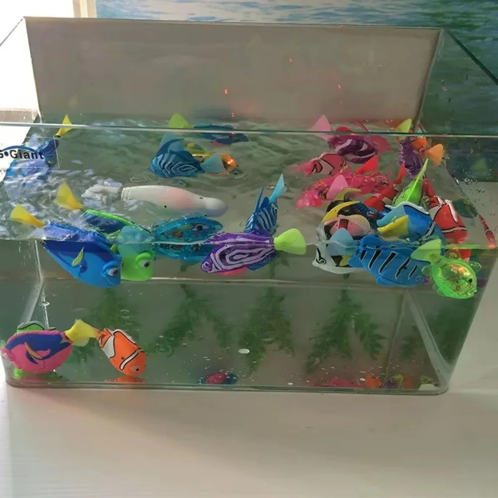 SmartFish – Interaktywne LED Rybki dla Kota, Zabawka Robot z Czujnikiem Ruchu