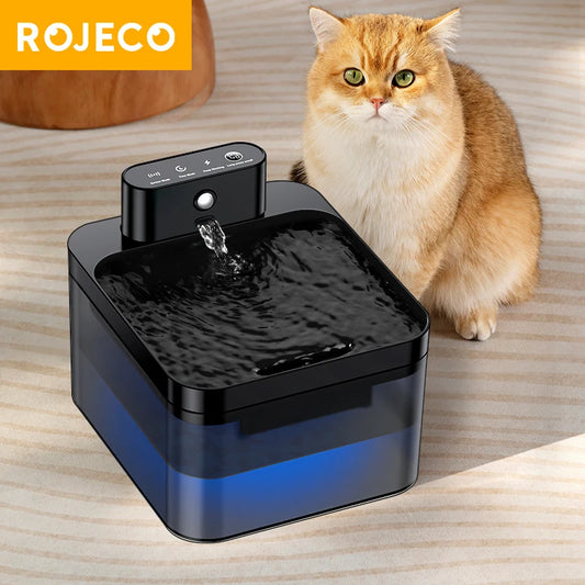 ROJECO SmartDrink – Bezprzewodowa Fontanna Wodna dla Kota i Psa z Czujnikiem Ruchu