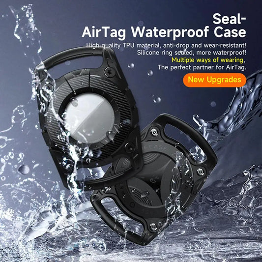 AirTagCase Black – Wodoodporne Etui IP67 na Apple AirTag do Obroży Kota i Psa