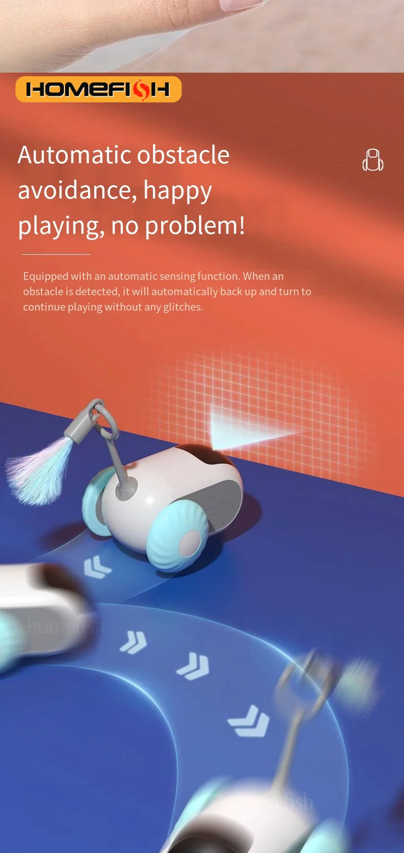 SmartPet Racer – Zdalnie Sterowany Samochodzik Treningowy dla Kota i Psa (2 Tryby)